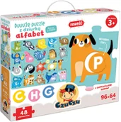 Książki edukacyjne - CzuCzu. Duuuże puzzle z dziurką. Alfabet - miniaturka - grafika 1