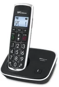 Telefonia VoIP - SPC 7608N Telefon DECT Duże Klawisze AG20 ID LCD ECO Czarny S0204219 - miniaturka - grafika 1