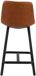 Actona Stołek barowy Oregon PU brandy Low - Taborety i hokery - miniaturka - grafika 3