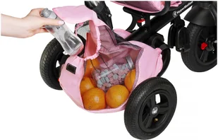 HyperMotion Rowerek trójkołowy Tobi Velar + folia przeciwdeszczowa - różowy TOBI VELAR PINK - Rowerki trójkołowe - miniaturka - grafika 26