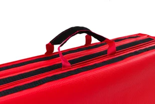 Marbo Sport Materac gimnastyczny składany twardy z rzepami 180 x 60 x 5 cm czerwony - 1009118 - Maty do ćwiczeń - miniaturka - grafika 3