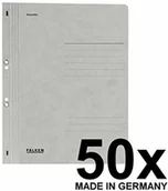 Koszulki na dokumenty - Falken skoroszyt z oczkami z kartonu z recyklingu, szary 80003916 - miniaturka - grafika 1