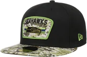 Czapki damskie - New Era Czapka 59Fifty Seattle Seahawks by czarny, 7 1/4 (57,7 cm) - miniaturka - grafika 1
