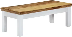 vidaXL Stolik kawowy, 110 x 50 x 40 cm, lite drewno mango - Ławy i stoliki kawowe - miniaturka - grafika 2