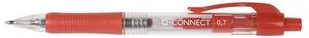 Q-CONNECT Długopis automatyczny - czerwony - Długopisy - miniaturka - grafika 3