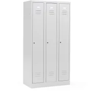 Szafki BHP - AJ Produkty Szafa metalowa do szatni Campus 3 sekcje 1800x900x500 mm zamek cylindryc 11452 - miniaturka - grafika 1