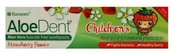 Pasty do zębów - AloeDent Naturalna truskawkowa pasta do zębów dla dzieci bez fluoru Aloedent AVTOO01 - miniaturka - grafika 1