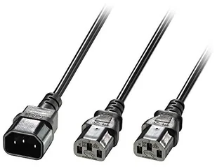 Lindy Lindy 30363 Rozdzielacz IEC C14 2 x IEC C13 1m LY-30363 - Przewody elektryczne - miniaturka - grafika 2