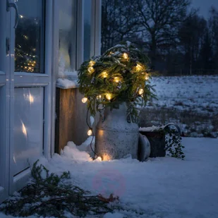 Konstmide CHRISTMAS Łańcuch świetlny Biergarten 40 kropli bursztyn - Lampy ogrodowe - miniaturka - grafika 4