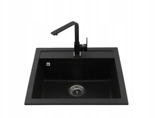 Granitan Zlew Granitowy Bateria Kuchnia Złota - Zlewozmywaki z baterią - miniaturka - grafika 4