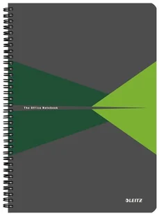 Leitz Kołonotatnik Office PP A4 w kratkę zielony KZK1065 - Notesy i bloczki - miniaturka - grafika 2