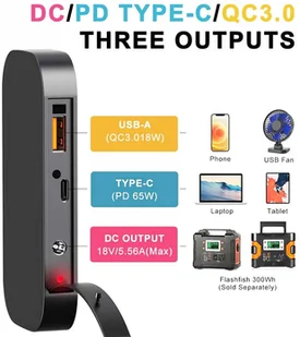 FlashFish Flashfish TSP 18V/100W Foldable Solar Panel Portable Solar Charger with DC/USB Output 818241EUDF - Akcesoria turystyczne - miniaturka - grafika 2