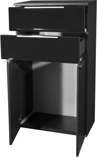 Fackelmann Szafka łazienkowa czarna, 2-drzwiowa, 2 szuflady Kara Antracyt 80922 - Szafki łazienkowe - miniaturka - grafika 3