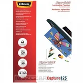 Folie do laminatora - Fellowes Folia do laminowania błyszcząca Super Quick A4 125 mikronów / 100szt - miniaturka - grafika 1