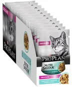 Mokra karma dla kotów - Purina Pro Plan karma mokra dla kota Cat DELICATE z rybami morskimi w sosie 26x 85 g - miniaturka - grafika 1