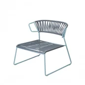 Krzesła - Scab Design Krzesło Lisa Lounge Club z podłokietnikami - niebieska rama 2877 ZO - miniaturka - grafika 1