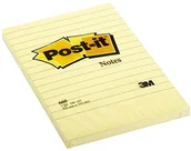 Etykiety samoprzylepne i bloki etykiet - Post-it Post-It 660 W konkurencyjnej notatki 6 bloki po 100 arkuszy, żółty, linie (102 X 152 MM) Żółty FT510010620 - miniaturka - grafika 1