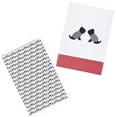 Ściereczki, gąbki, czyściki - Kitchen Craft westie '100% zadrukowanej pies Tee ręczniki do rąk, 70 x 47 cm (zestaw 2), bawełna, czerwony/biały/czarny, 46 x 0,1 x 69,5 cm KCWESTTTPK2 - miniaturka - grafika 1