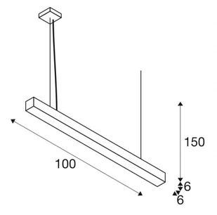 SLV SPOTLINE Q-LINE 1m 4000K wisząca 30° srebrno szara 1000934 - Lampy sufitowe - miniaturka - grafika 5