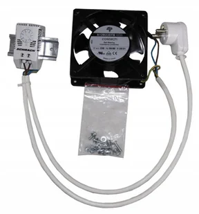 Sabaj-System Wentylator Pojedynczy do szaf rack 19" 120x120 w komplecie z kablem i termostatem 19-0067 19-0067 - Akcesoria do szaf serwerowych - miniaturka - grafika 2