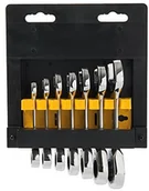 Klucze i nasadki - Silverline Silver Line 199916 krótkim grzechotka, klucz, 7-częściowy zestaw 8  19 MM 199916 - miniaturka - grafika 1