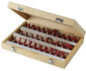 Frezy - Silverline 580422 frezy widiowych 1/2 cala, 30-częściowy zestaw frezów 580422 - miniaturka - grafika 1