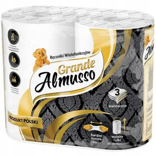 Ręczniki Papierowe Almusso Białe Mocne 32m 3W 2szt - Ściereczki, gąbki, czyściki - miniaturka - grafika 2