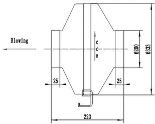 NeoAir Wentylator kanałowy LXFB2E250/48-M92/35-G200 Wentylator kanałowy LXF 200mm - Wentylatory przemysłowe - miniaturka - grafika 2