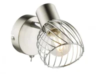 Lampy ścienne - Globo Lighting Oświetlenie Texas Reflektor ścienny Nikiel matowy, 1-punktowy 54809-1 - miniaturka - grafika 1