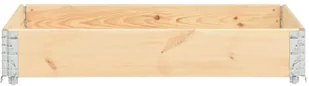 vidaXL Nadstawka paletowa, 80x120 cm, lite drewno sosnowe 310050 - Donice - miniaturka - grafika 2