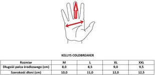 Kellys RĘKAWICZKI COLDBREAKER XXL ZIMOWE CZARNE 109566 - Rękawiczki rowerowe - miniaturka - grafika 5