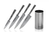 Noże kuchenne - Samura Samura Bamboo zestaw 4 noży w bloku SBA-05 - miniaturka - grafika 1