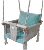 Leżaczki i huśtawki - Miętowa huśtawka dla dziecka E7-A59 - miniaturka - grafika 1