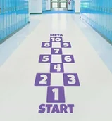 Pomoce naukowe - Ścieżka aktywizująca BALANS- Zestaw naklejek na podłogę Klasy ZP051 - miniaturka - grafika 1