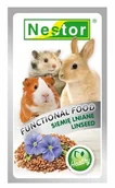 Przysmaki dla gryzoni - Nestor ŻYWNOŚĆ FUNKCJONALNA - SIEMIĘ LNIANE DLA GRYZONI I KRÓLIKÓW 20g - miniaturka - grafika 1