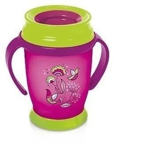 Lovi Kubek Niekapek 360 Retro Z Uchwytami 210 Ml Miętowy - Kubki dla dzieci - miniaturka - grafika 7