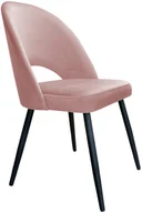 Krzesła - Atos Krzesło ISKAR VELVET różowe nowoczesne do salonu POLO-MG58 - miniaturka - grafika 1