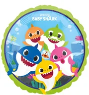 Urodziny dziecka - Amscan Balon foliowy Baby Shark - 43 cm - 1 szt. 4075801 - miniaturka - grafika 1