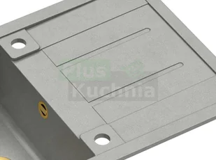 QUADRON MORGAN 111 szary metalik + odpływ złoty PVD (HB8203U5-G1) HB8203U5-G1 - Zlewozmywaki - miniaturka - grafika 5