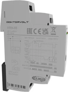 ELKO Przekaźnik nadzorczy napięcia w 3F ze stałym poziomem 7225 HRN-55 - Sterowniki i przekaźniki - miniaturka - grafika 5