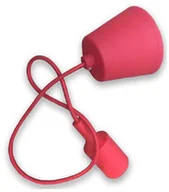 Lampy sufitowe - V-TAC V-TAC lampa wisząca silikonowa VT-7228 E27 czerwona SKU 3480 - miniaturka - grafika 1