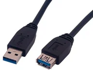 Kable USB - MCL USB 3.0 Typ A męski/żeński, 5 m przedłużacza (MC923AMF-5 m/N) MC923AMF-5M/N - miniaturka - grafika 1