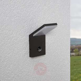Lampenwelt Zewnętrzna lampa ścienna LED NEVIO z czujn ruchu - Lampy ogrodowe - miniaturka - grafika 2