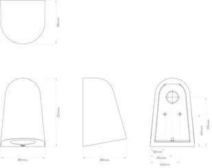 Astro Zewnętrzna LAMPA elewacyjna MAST LIGHT 1317006 Astro betonowa OPRAWA zaokrąglona outdoor IP44 szara 1317006 - Lampy ogrodowe - miniaturka - grafika 4