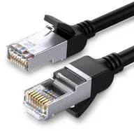 Kable USB - UGREEN Kabel sieciowy z metalowymi wtyczkami, Ethernet RJ45, Cat.6, UTP, 2m (czarny) - miniaturka - grafika 1