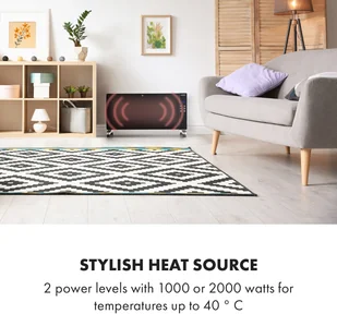 Klarstein Klarstein Lindholm, grzejnik konwekcyjny, termostat, timer, 2000 W HTR2-Lindholm B - Ogrzewanie przenośne Klarstein Klarstein Lindholm, grzejnik konwekcyjny, termostat, timer, 2000 W HTR2-Lindholm B - Ogrzewanie przenośne - miniaturka - grafika 3