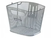 Koszyki rowerowe - Basil Kosz na kierownicę BOLD FRONT FIXMOUNTED All Permanent-systems II holders, stalowy srebrny (bez mocowania) A-BAS-11215 - miniaturka - grafika 1