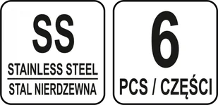 YATO KRAJALNICA DO WARZYW I OWOCÓW 6 ELEMENT. YATO YG-03420 - Krajalnice gastronomiczne - miniaturka - grafika 3