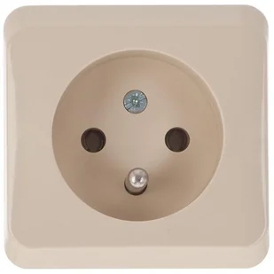 Schneider Electric Gniazdo pojedyncze 2P + Z PRIMA beżowy - Wyłączniki światła i elektryczne Schneider Electric Gniazdo pojedyncze 2P + Z PRIMA beżowy - Wyłączniki światła i elektryczne - miniaturka - grafika 1