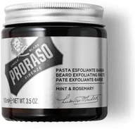 Kosmetyki i akcesoria do pielęgnacji brody - Proraso Exfoliating Paste Mint & Rosemary Peeling oczyszczający do twarzy i brody 100ml 17280 - miniaturka - grafika 1